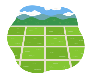 田んぼのイラスト