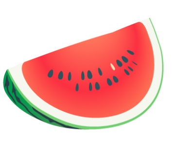 スイカのイラスト